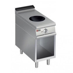 Plaque de cuisson Induction Wok 1 zone sur placard ouvert Gamme 700 Baron 70QPCVWOK400