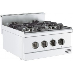BASE 600 CUISINIERE A GAZ 4 BR. COMBISTEEL 7178.0010