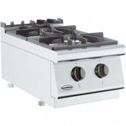 Cuisinière à gaz 2 bruleurs base 700 Combisteel 7178.0200