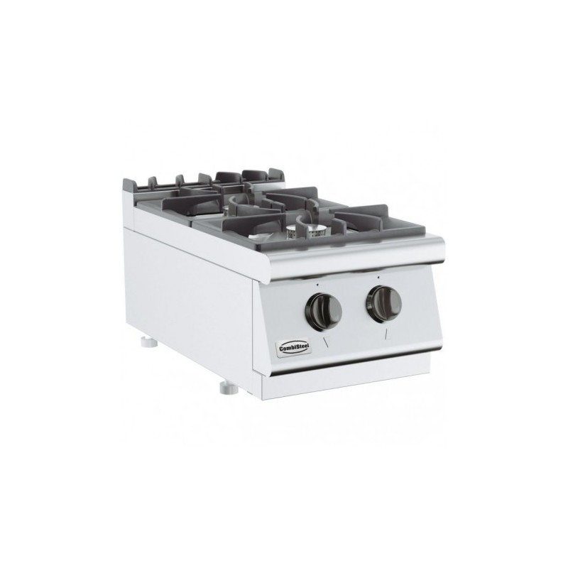 Cuisinière à gaz 2 bruleurs base 700 Combisteel 7178.0200
