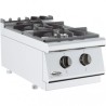 Cuisinière à gaz 2 bruleurs base 700 Combisteel 7178.0200