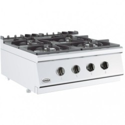 BASE 700 CUISINIERE A GAZ 4 BRULEURS COMBISTEEL 7178.0205