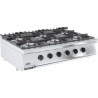 BASE 700 CUISINIERE A GAZ 6 BR. COMBISTEEL 7178.0210