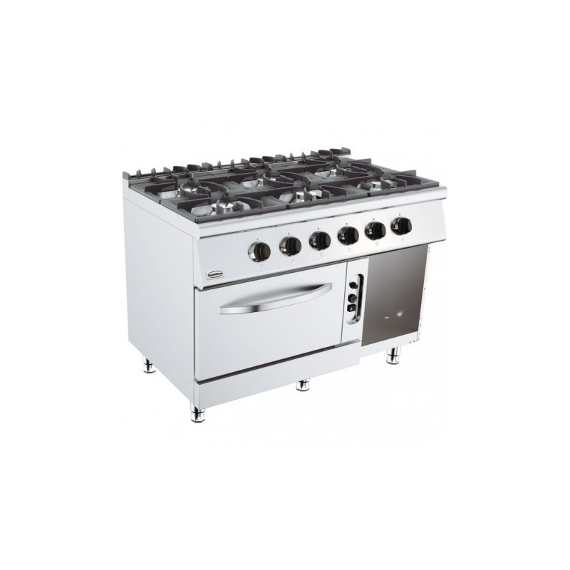 BASE 700 CUISINIERE A GAZ 6 BR. AVEC FOUR À GAZ COMBISTEEL 7178.0420 BASE 700 CUISINIERE A GAZ 6 BR. AVEC FOUR À GAZ COMBISTEEL 7178.0420