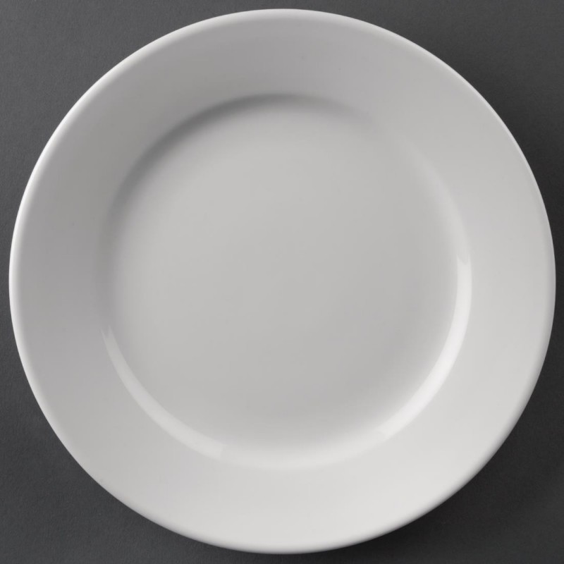 Assiettes à bord large Olympia Athena 165mm (Lot de 12) CC206 Olympia Assiettes à bord large Olympia Athena 165mm (Lot de 12) CC206 Olympia