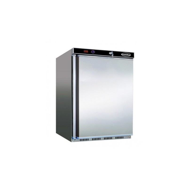 Congélateur en acier inox 1 porte 120L 600 x 585 x 845 mm 7450.0565 Congélateur en acier inox 1 porte 120L 600 x 585 x 845 mm 7450.0565