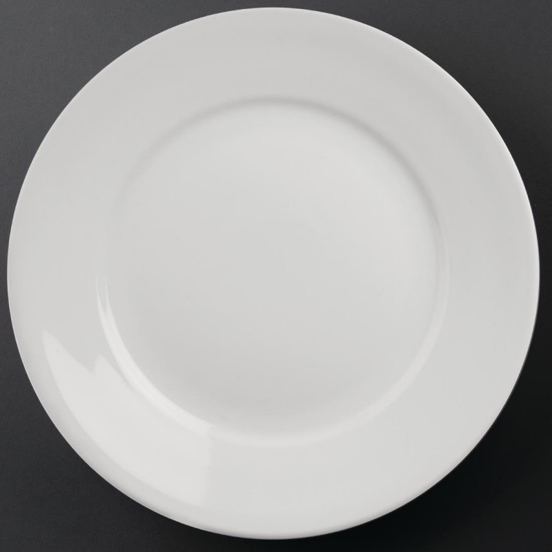 Assiettes à bord large Olympia Athena 280mm (Lot de 6) CC210 Olympia