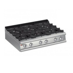 Plaque de cuisson Top 6 feux vifs gaz Gamme 900 Baron 90PCG120