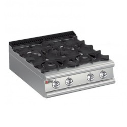 Plaque de cuisson Top 4 feux vifs gaz Gamme 900 Baron 90PCG800