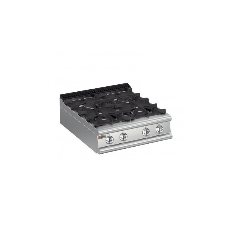 Plaque de cuisson Top 4 feux vifs gaz Gamme 900 Baron 90PCG800 Plaque de cuisson Top 4 feux vifs gaz Gamme 900 Baron 90PCG800