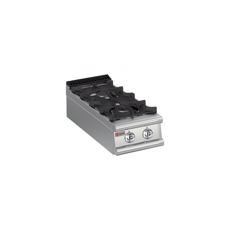 Plaque de cuisson Top 2 feux vifs gaz Gamme 900 Baron 90QPCG400 Plaque de cuisson Top 2 feux vifs gaz Gamme 900 Baron 90QPCG400