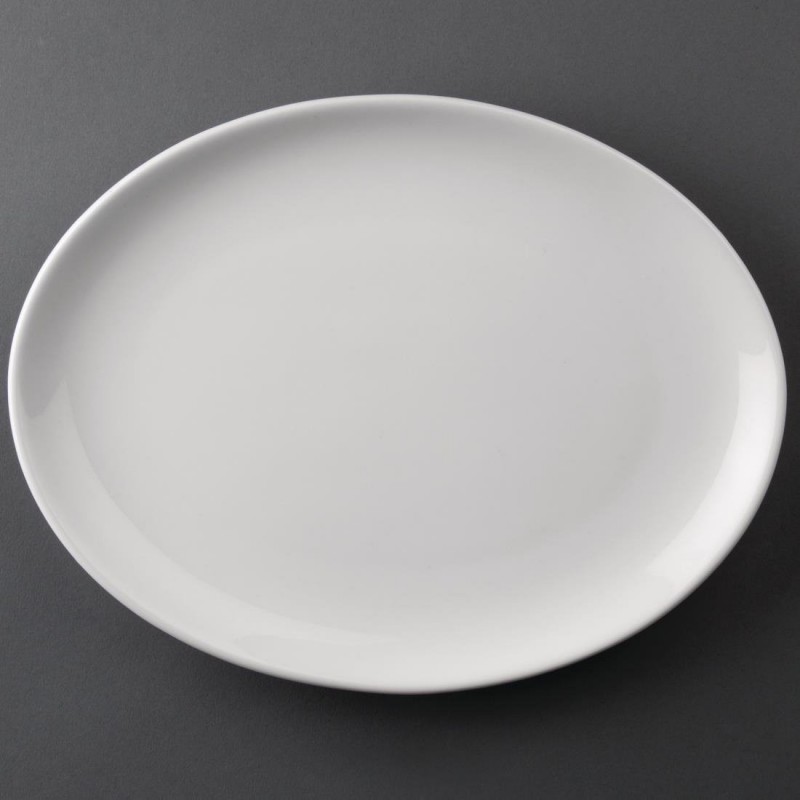 Assiettes ovales Olympia Athena 254 x 197mm (Lot de 12) CC211 Olympia Assiettes ovales Olympia Athena 254 x 197mm (Lot de 12) CC211 Olympia