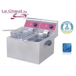 Friteuse électrique de table - 2 x 4 Litres - SOFRACA - ACF35N