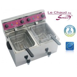 Friteuse électrique de table - 2 x 8 Litres - SOFRACA - ACF69N