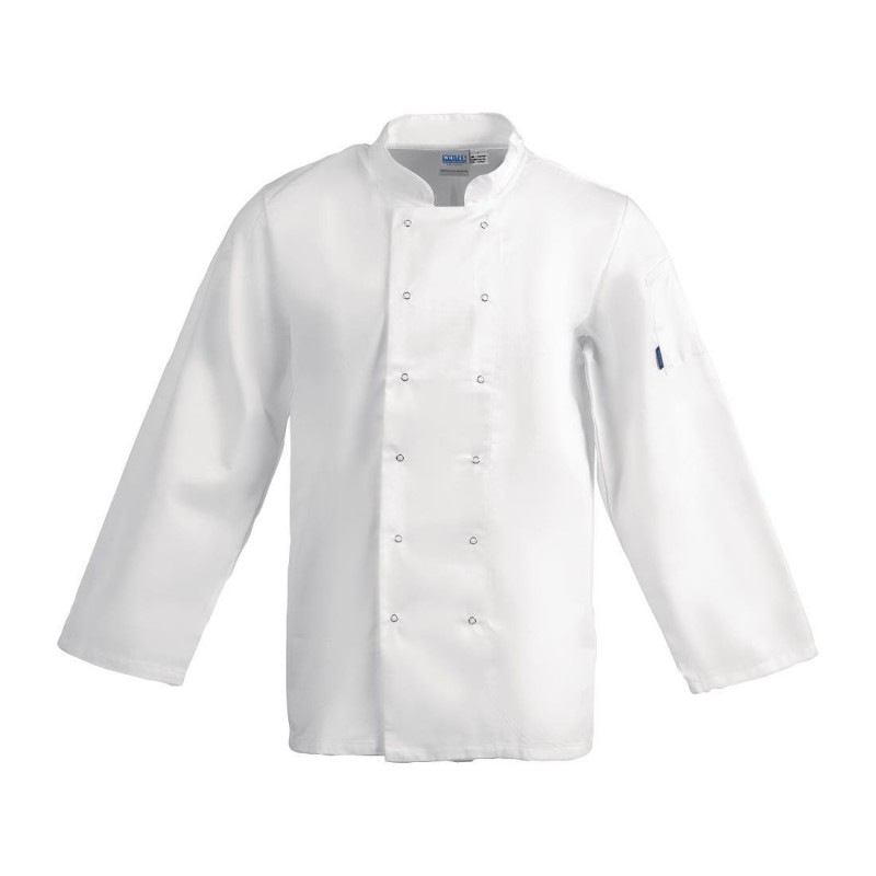 Veste de cuisine mixte Whites Vegas manches longues blanche L A134-L Whites Chefs Clothing Veste de cuisine mixte Whites Vegas manches longues blanche L A134-L Whites Chefs Clothing