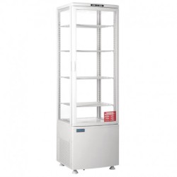 Vitrine réfrigérée porte incurvée Polar Série C blanche 235L CB509