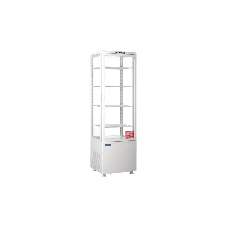 Vitrine réfrigérée porte incurvée Polar Série C blanche 235L CB509 Vitrine réfrigérée porte incurvée Polar Série C blanche 235L CB509