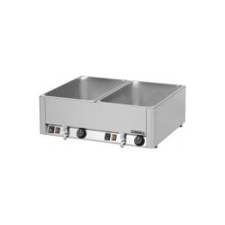 Double bain-marie GN 1/1 avec 2 robinets de vidange CASSELIN CBMDV