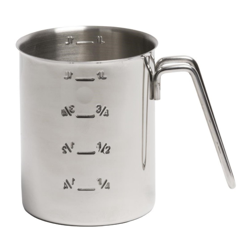 Pichet mesureur gradué APS acier inoxydable 1L CC402 APS Pichet mesureur gradué APS acier inoxydable 1L CC402 APS