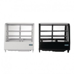 Vitrine réfrigérée de comptoir 100L Polar Série C noire CC611