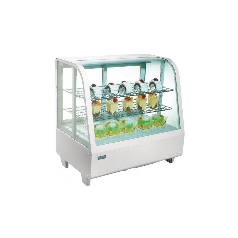 Vitrine réfrigérée de comptoir blanche Polar Série C 100L CC666 Vitrine réfrigérée de comptoir blanche Polar Série C 100L CC666