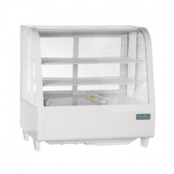 Vitrine réfrigérée de comptoir blanche Polar Série C 100L CC666