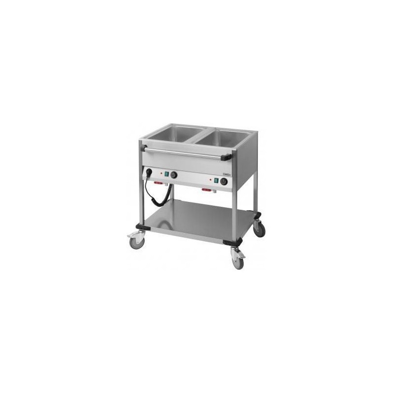 Chariot Bain Marie à eau 2 x GN 1/1 horizontale Casselin CCBM2H Chariot Bain Marie à eau 2 x GN 1/1 horizontale Casselin CCBM2H