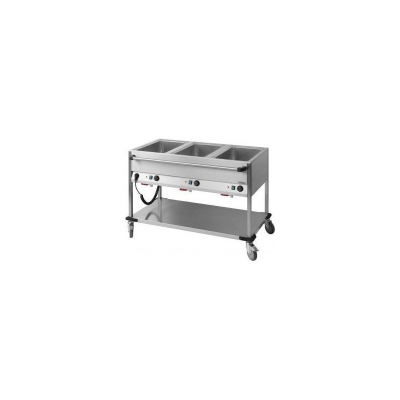 Chariot Bain Marie à eau 3 x GN 1/1 horizontale Casselin CCBM3H Chariot Bain Marie à eau 3 x GN 1/1 horizontale Casselin CCBM3H