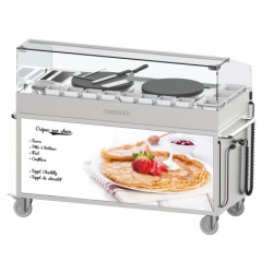 CHARIOT À CRÊPIÈRES DOUBLE 40 ENCASTRÉES CASSELIN CCHCCD40E