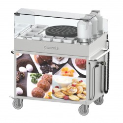 CHARIOT À POFFERTJES DOUBLE CASSELIN CCHPFD
