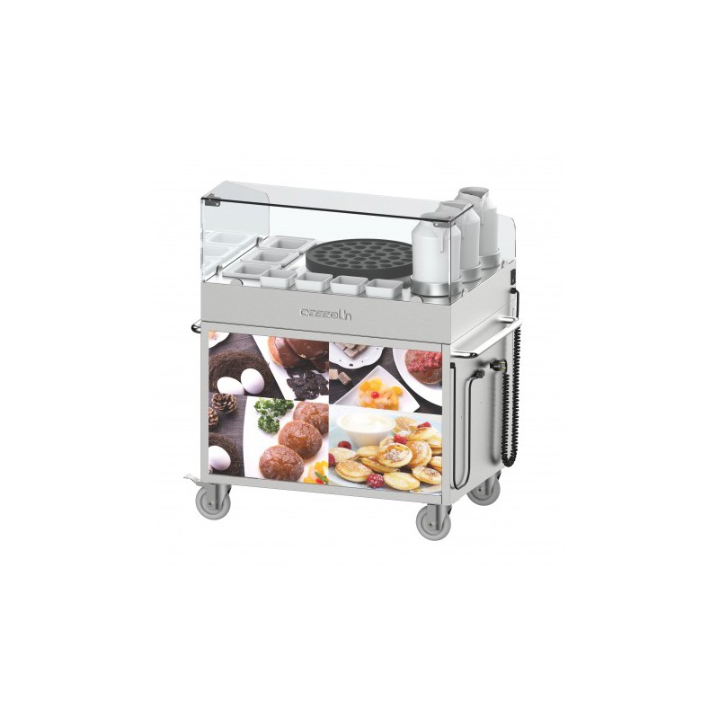 CHARIOT À POFFERTJES DOUBLE CASSELIN CCHPFD CHARIOT À POFFERTJES DOUBLE CASSELIN CCHPFD