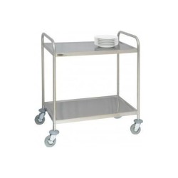 Chariot en inox 2 plateaux CASSELIN CCI2