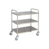 Chariot en inox 3 plateaux CASSELIN CCI3