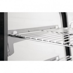 Vitrine réfrigérée de comptoir noire Polar Série G 120L CD229