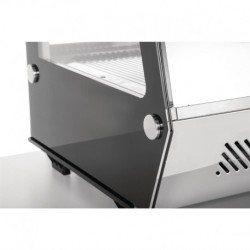Vitrine réfrigérée de comptoir noire Polar Série G 120L CD229
