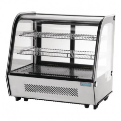 Vitrine réfrigérée de comptoir noire Polar Série G 120L CD229