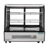Vitrine réfrigérée de comptoir noire Polar Série G 120L CD229
