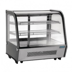 Vitrine réfrigérée de comptoir noire Polar Série G 120L CD229