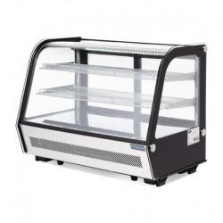 Vitrine réfrigérée de comptoir noire Polar Série G 160L CD230