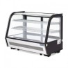 Vitrine réfrigérée de comptoir noire Polar Série G 160L CD230