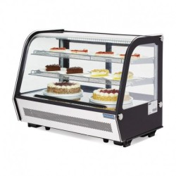 Vitrine réfrigérée de comptoir noire Polar Série G 160L CD230