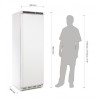 Armoire réfrigérée positive 1 porte blanche Polar Série C 400L CD612 Polar