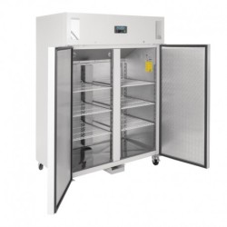 Armoire réfrigérée négative GN double porte Polar blanche Série G 1200L CD616 Polar