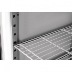Armoire réfrigérée négative GN double porte Polar blanche Série G 1200L CD616 Polar