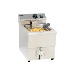 Friteuse électrique avec vanne de vidange 8 litres