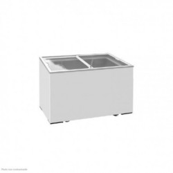 Congélateur à glace couvercle vitre coulissant 355L