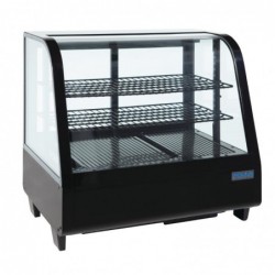 Vitrine réfrigérée de comptoir 100L Polar Série C noire CC611 Polar