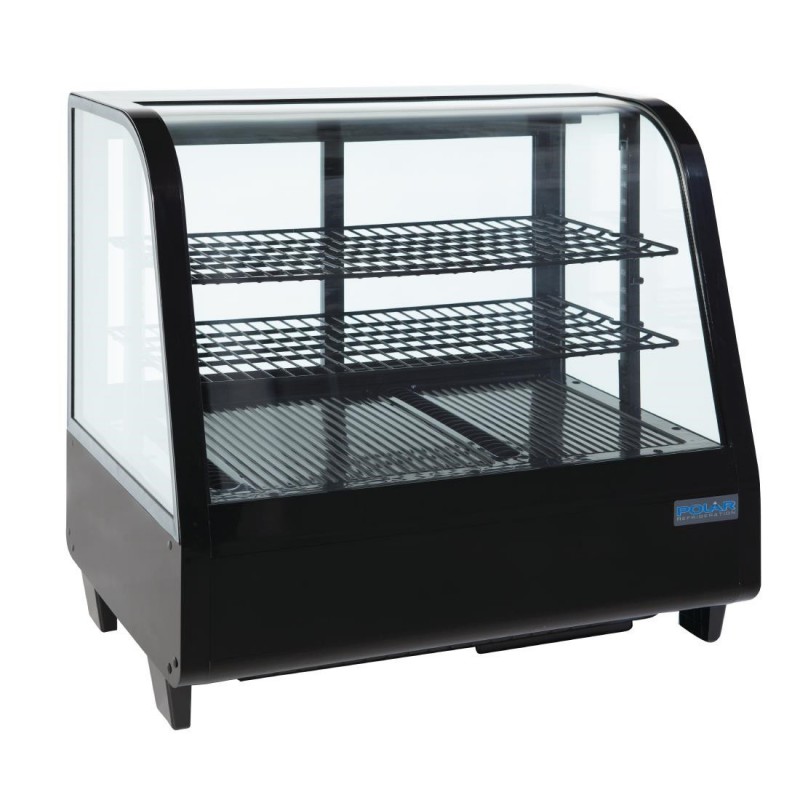 Vitrine réfrigérée de comptoir 100L Polar Série C noire CC611 Polar Vitrine réfrigérée de comptoir 100L Polar Série C noire CC611 Polar
