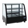 Vitrine réfrigérée de comptoir 100L Polar Série C noire CC611 Polar