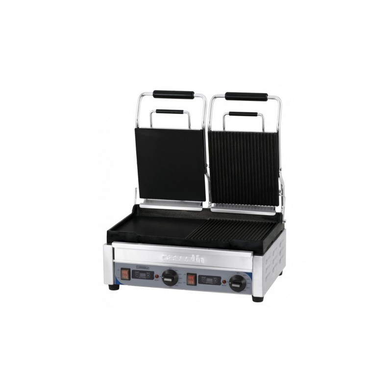 Grill Panini double Premium Mixte avec minuteur CASSELIN CGP2HRBLPT Grill Panini double Premium Mixte avec minuteur CASSELIN CGP2HRBLPT